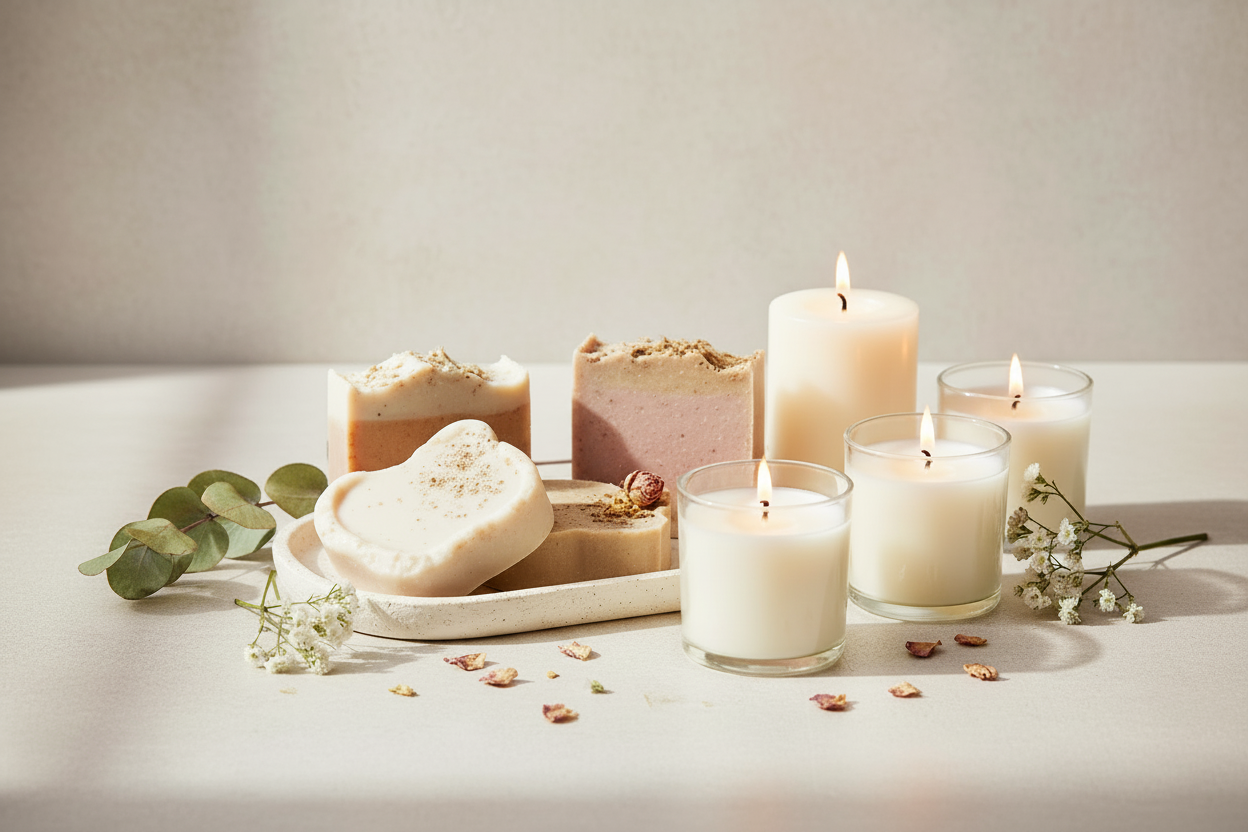 soap and candles